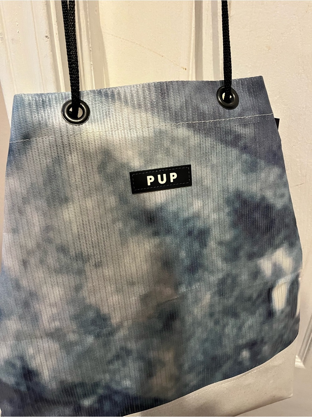 PUP Tie-Dye Tote Bag made with upcycled materials from Indianapolis RCA Dome